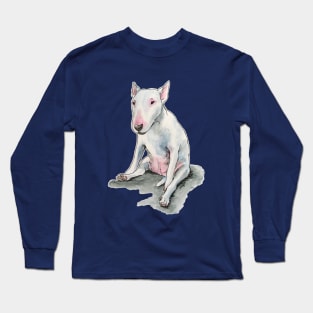 Sitting Silly Bull Terrier Long Sleeve T-Shirt